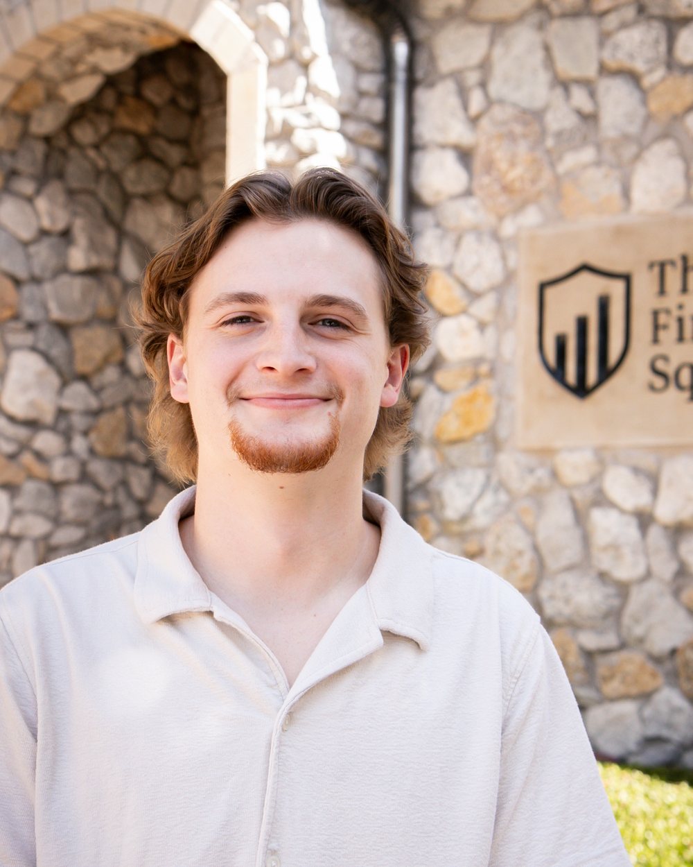 Daniel Mitchell, CAS Associate and Accountability Lead at The Finance Squad, at the office entrance